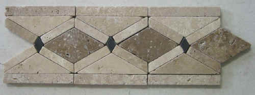 travertine marble slate stone listello listellos tile flooring
