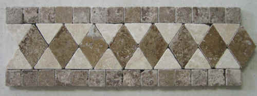 travertine marble slate stone listello listellos tile flooring