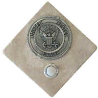 pewter navy doorbell button us navy