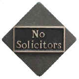 no solicitor door entry sign